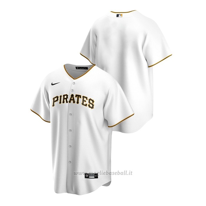 Maglia Baseball Uomo Pittsburgh Pirates Replica Primera Bianco